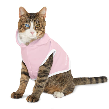 Pastel Light Pink Pet Hoodie