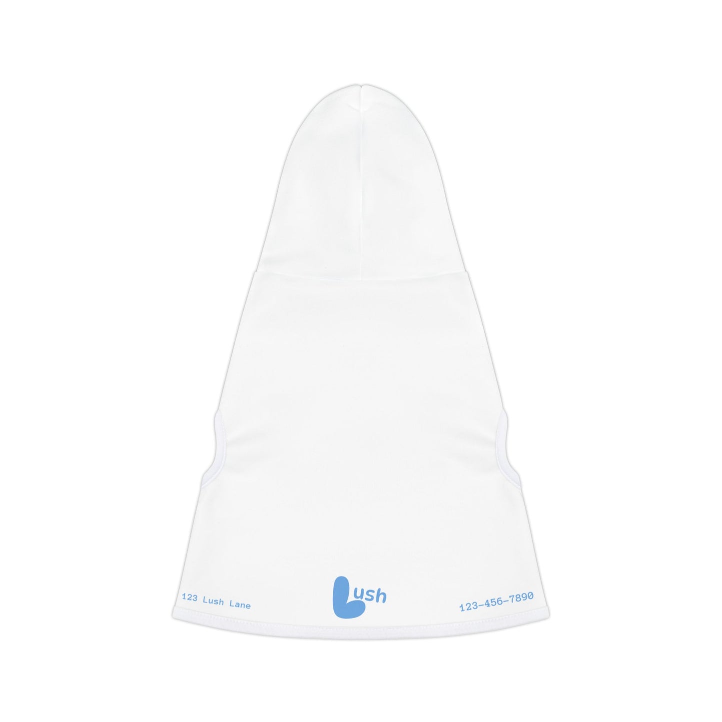 White Blue Pet Hoodie