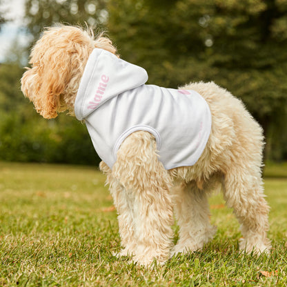 White Pink Pet Hoodie