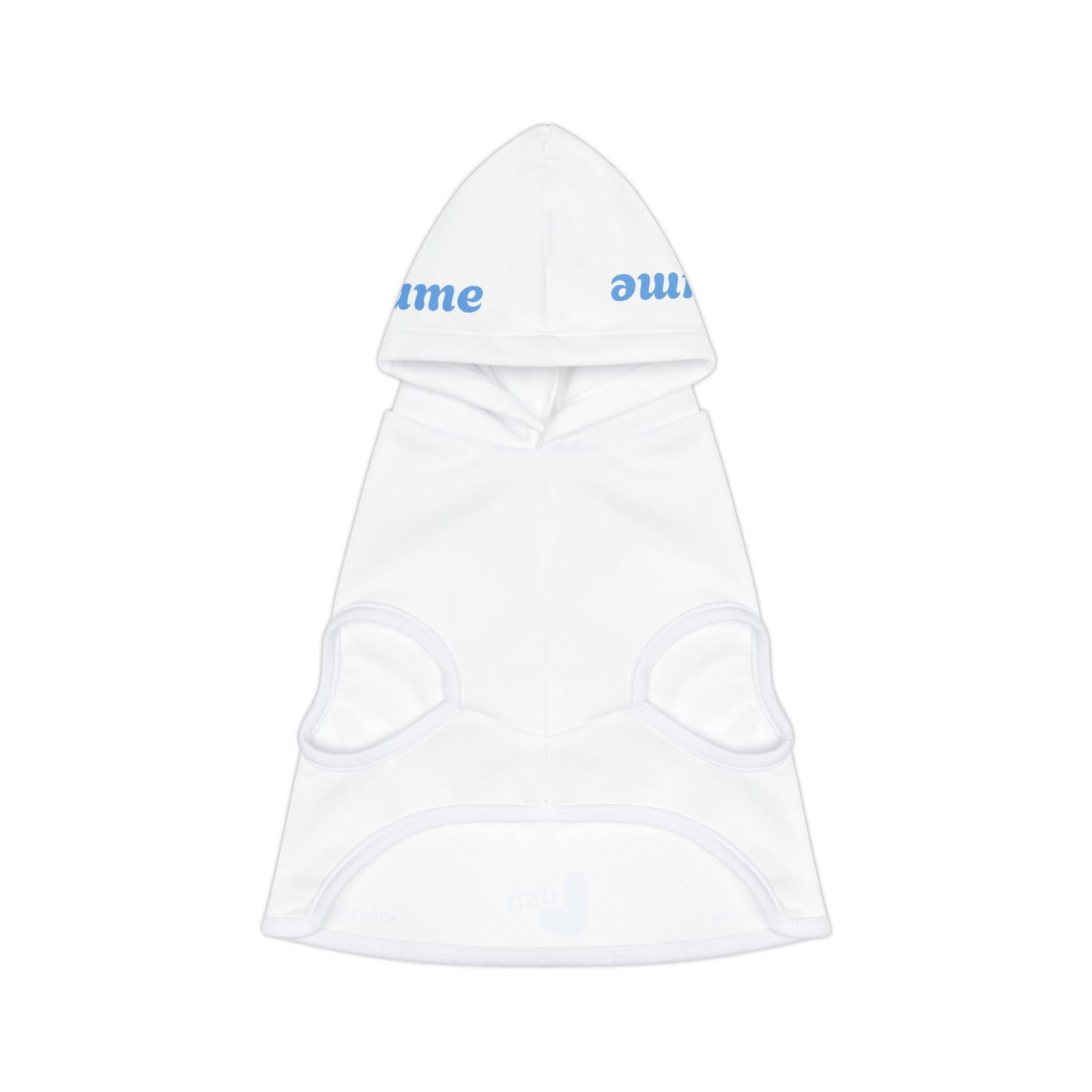 White Blue Pet Hoodie