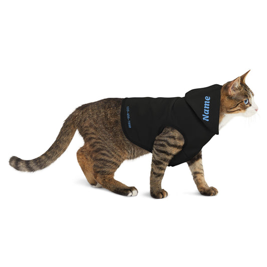 Black Blue Pet Hoodie