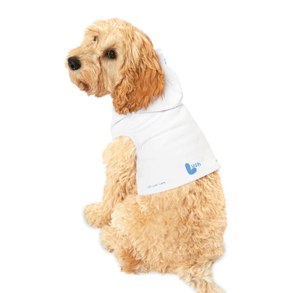 White Blue Pet Hoodie