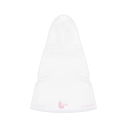 White Pink Pet Hoodie