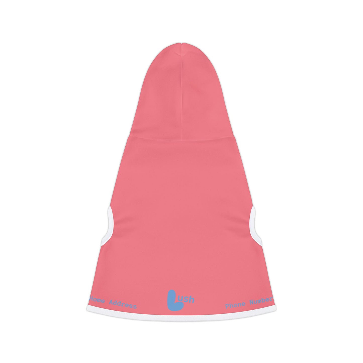 Pastel Safety Pink Pet Hoodie