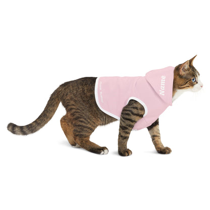 Pastel Light Pink Pet Hoodie
