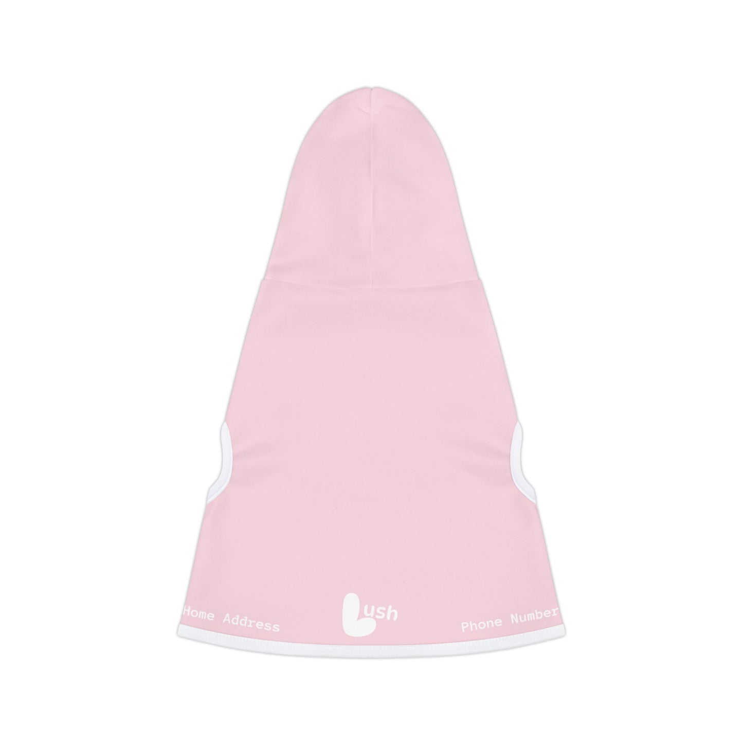 Pastel Light Pink Pet Hoodie