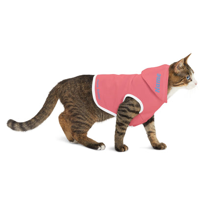 Pastel Safety Pink Pet Hoodie